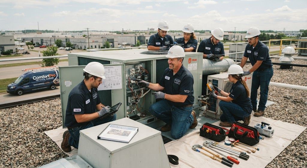 Industrial HVAC installation hands-on training
