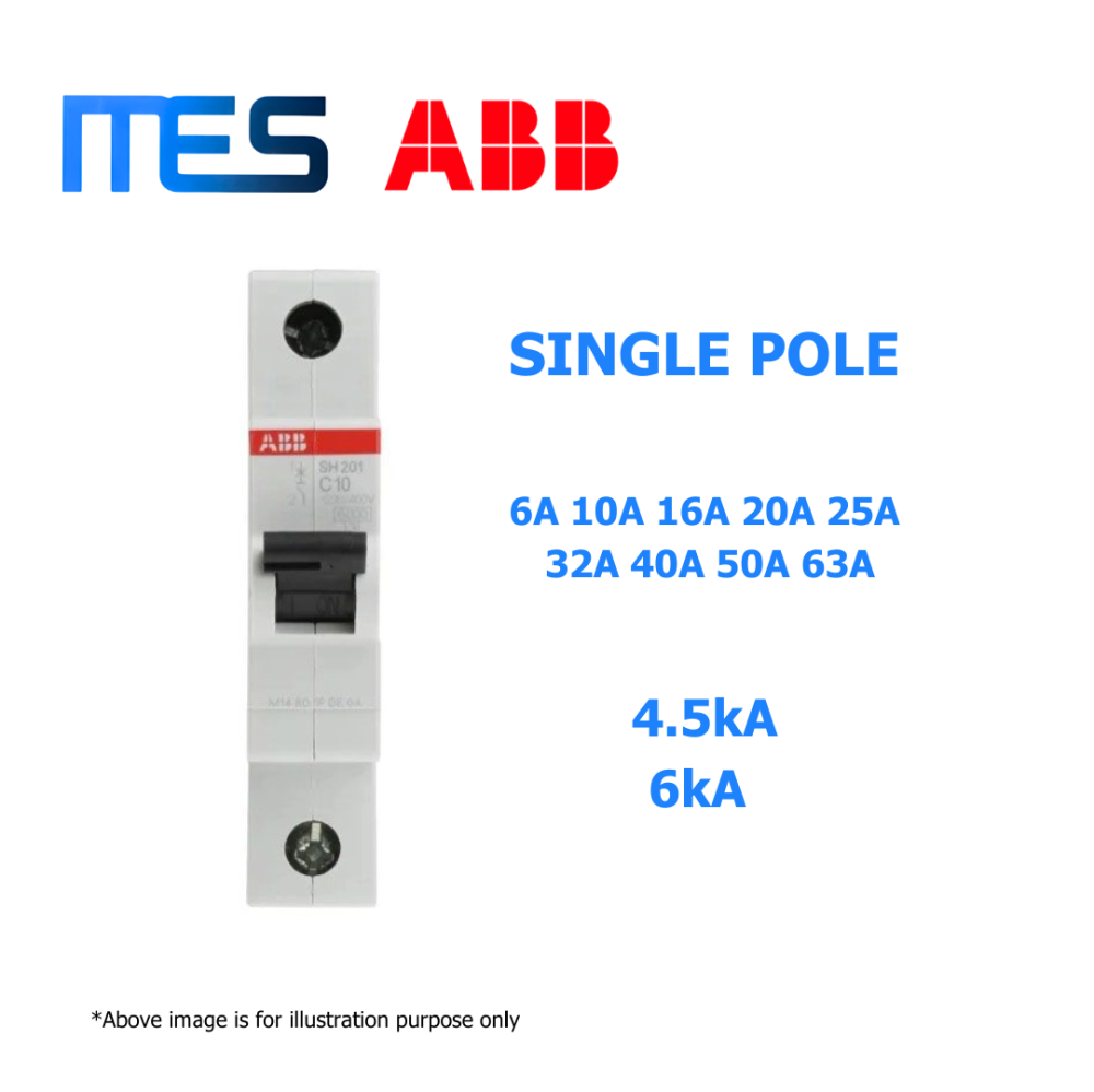 ABB Single Pole / 1 Pole MCB