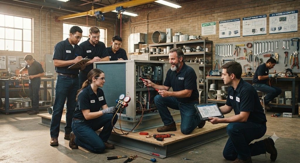 Industrial HVAC installation training
