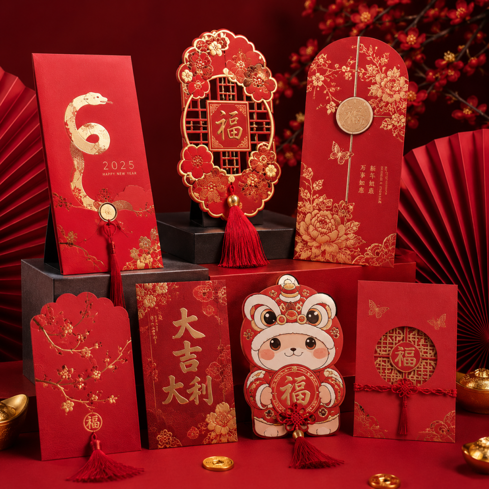 Special Design Red Packet Printing | Premium Custom Ang Pow & Luxury Festive Envelopes