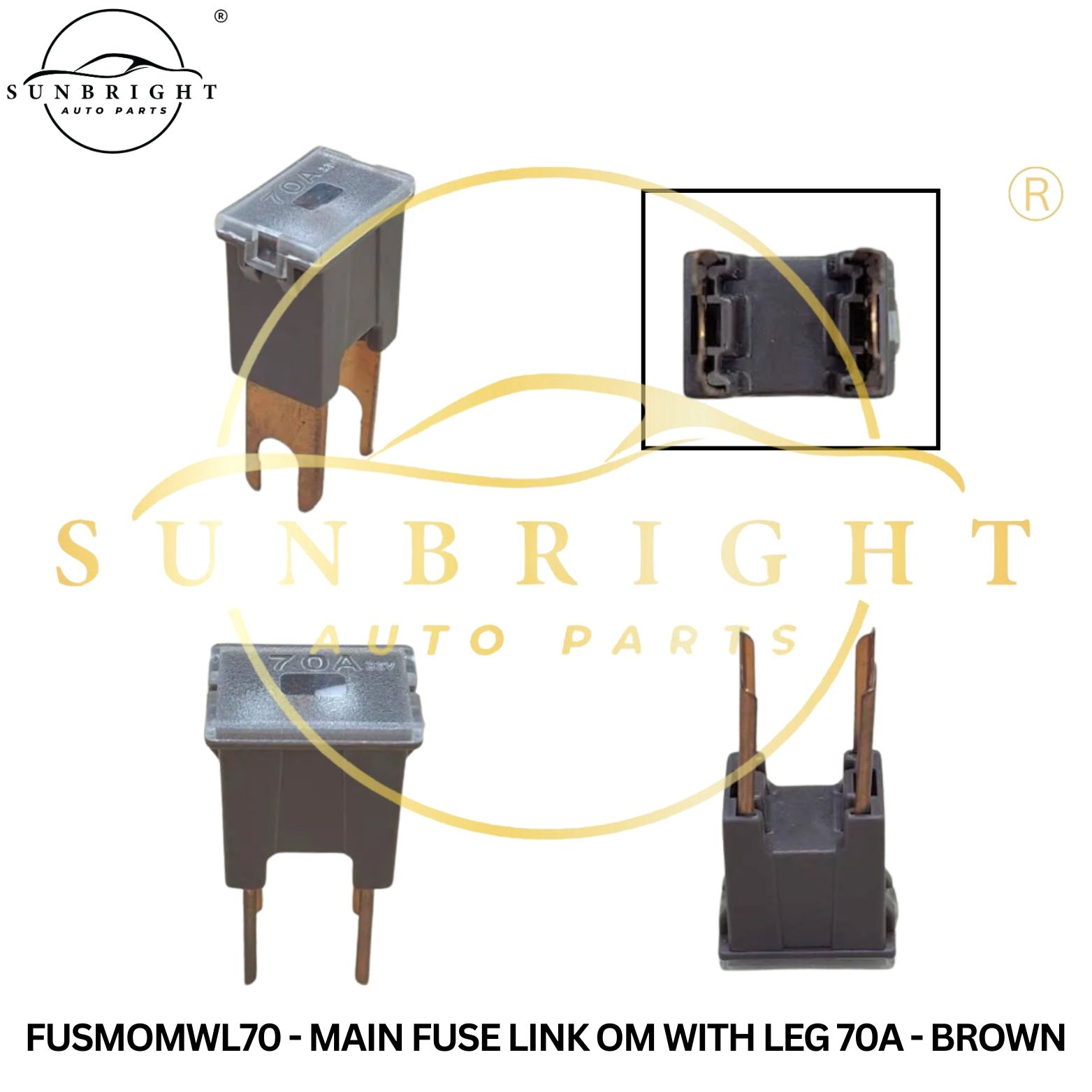 FUSMOMWL70 - MAIN FUSE LINK OM WITH LEG 70A - BROWN