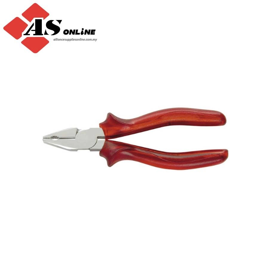 KENNEDY Combination Pliers Comfort Grip Insulated Red Transparent 205mm / Model: KEN5342136K