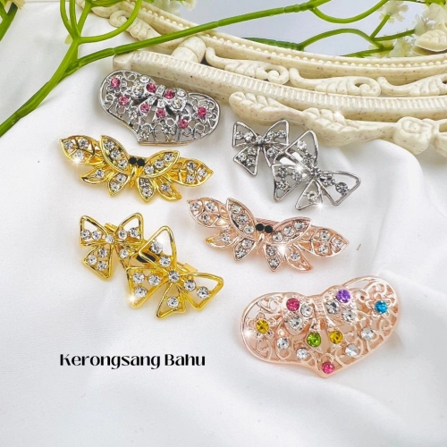 Elegant Brooch 1pc Kerongsang Bahu Pin Tudung Hijab Brooch Shoulder B3230