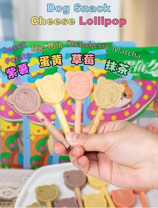 Pet Cheese Lollipop & Fruit Flavour Dog Snack/Dog Treats - 6 Stick/Pkt