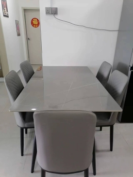 Ceramic Dining Table 6 Seater Dining Set | Meja Makan 6 oRang Modern Cantik | Dining Furniture Store | KL | Cheras | Nilai | Merbok | Sungai Petani | Bertam | Kepala Batas | Alor Setar | Jitra | Ipoh | Taiping