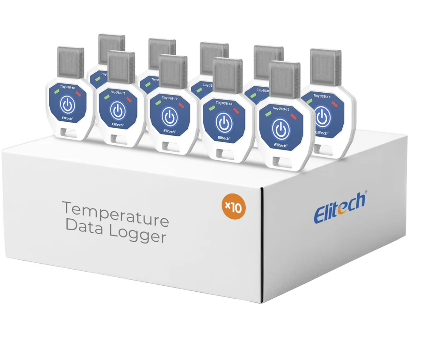 Elitech TinyUSB Single-Use Temperature Recorder Data Logger, TinyUSB-10，-10℃-40℃/14℉-104℉