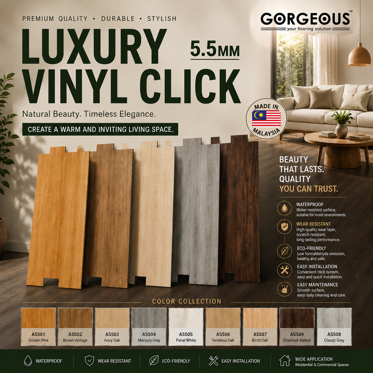 Vinyl Click Flooring