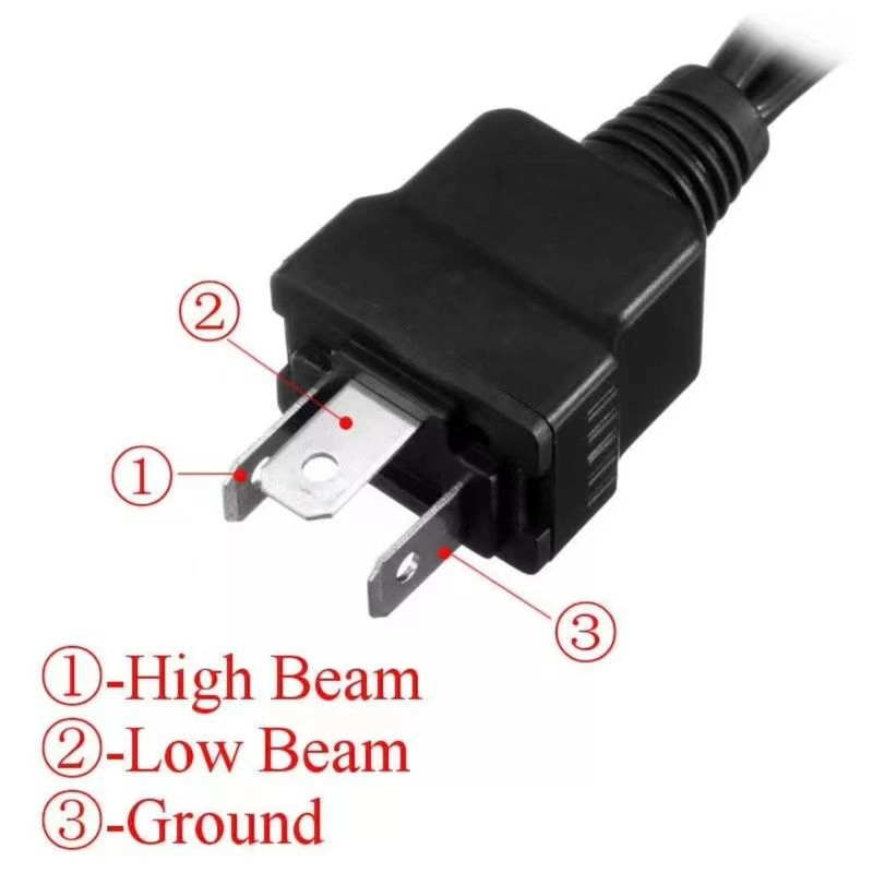 [ 1 PC ] H4 HARNESS H4 HID SOCKET RELAY WIRING HARNESS HID H4 XENON LIGHT SYSTEM RELAY HARNESS FOR HI/LOW - H12066