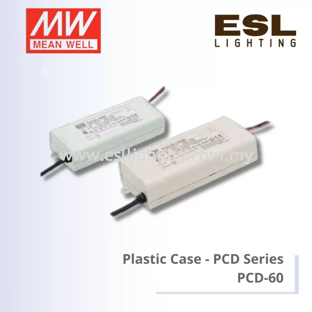 MEANWELL Plastic Case PCD Series - PCD-60