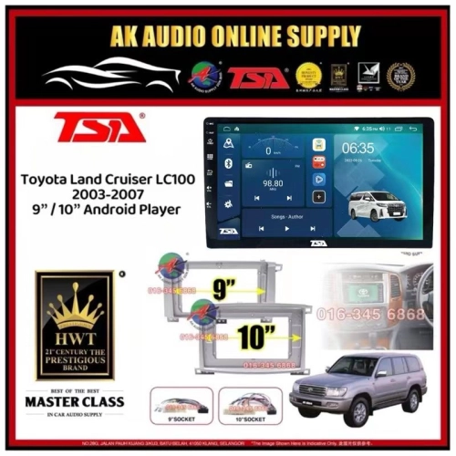 818 2+32GB◾TSA Toyota Land Cruiser LC100 2003 - 2007 ** Low Spec ** Android 9'' / 10'' inch DSP/QLED/CARPLAY Car Player