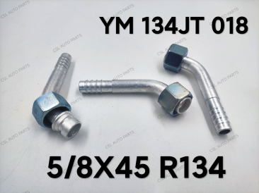 YM 134JT 018 5/8 X 45 R134 Fitting