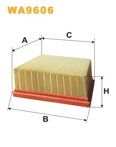 Original WIX Air Filter WA9606 - for FORD B-MAX 1.0 EcoBoost