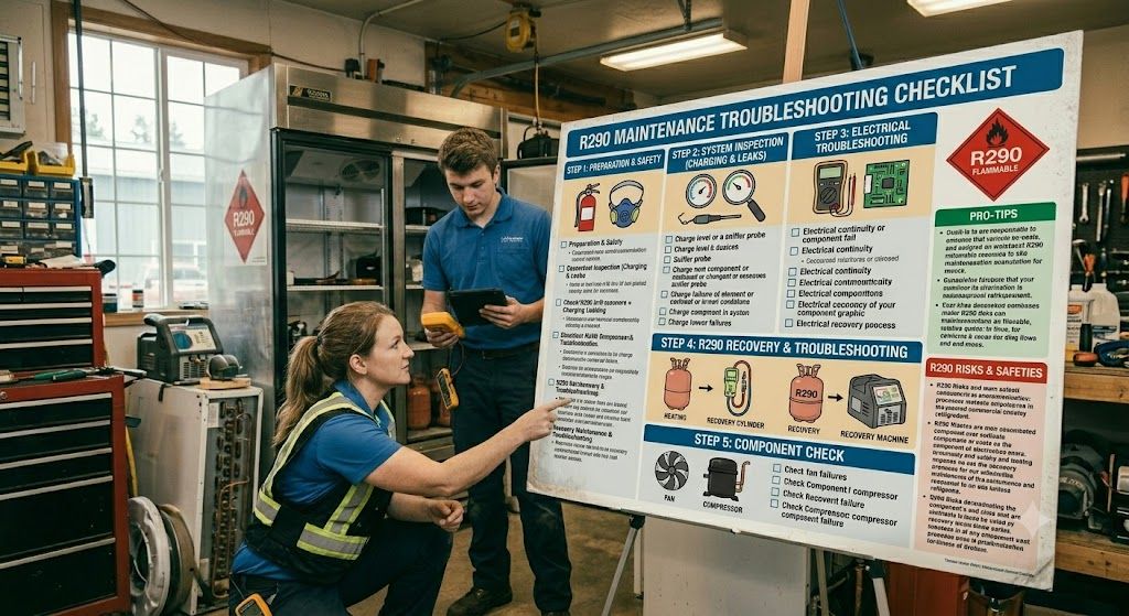 R290 maintenance troubleshooting checklist