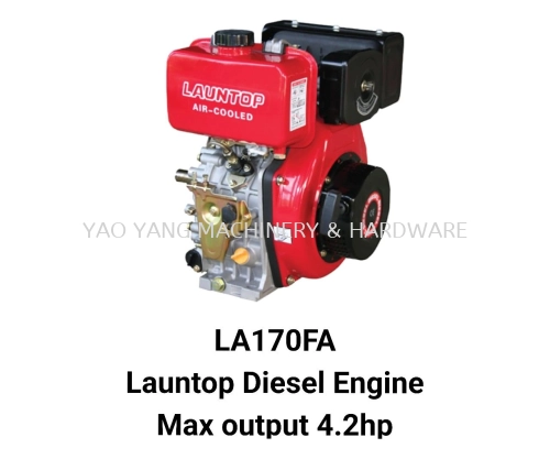 LA170FA / LA170FAE Launtop Diesel Engine Max Output 4.2hp