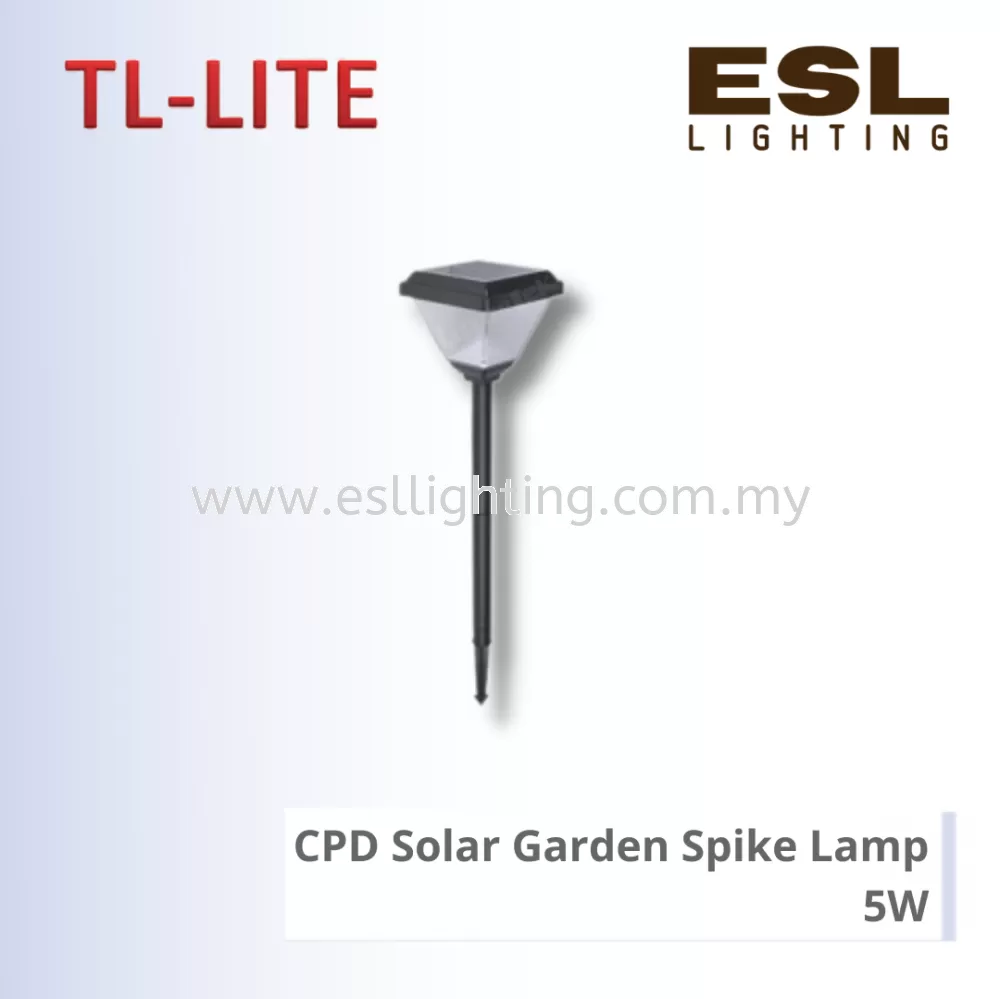 TL-LITE SOLAR LIGHT - CPD SOLAR GARDEN SPIKE LAMP - 5W