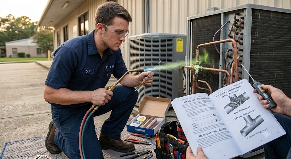 refrigeration brazing process troubleshooting