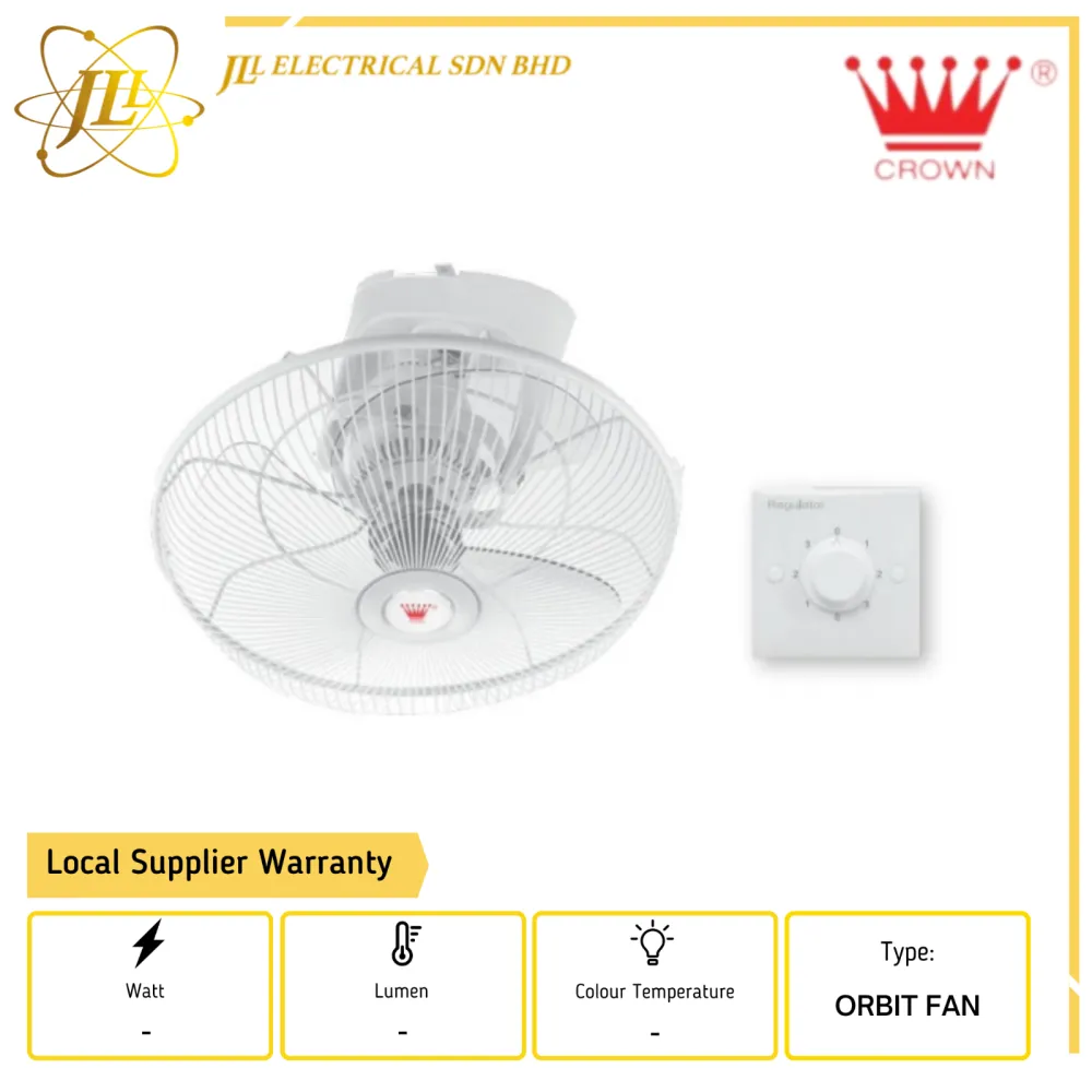 CROWN FC-40 16'' 240V SINGLE PHASE 3 BLADE ORBIT FAN 