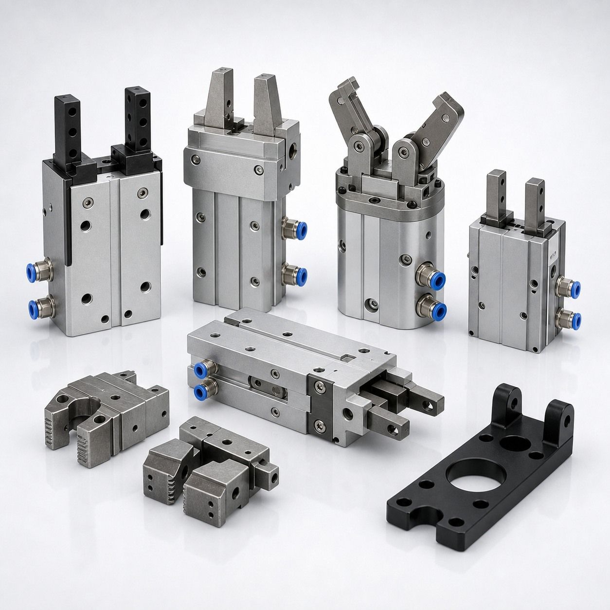 Pneumatic grippers