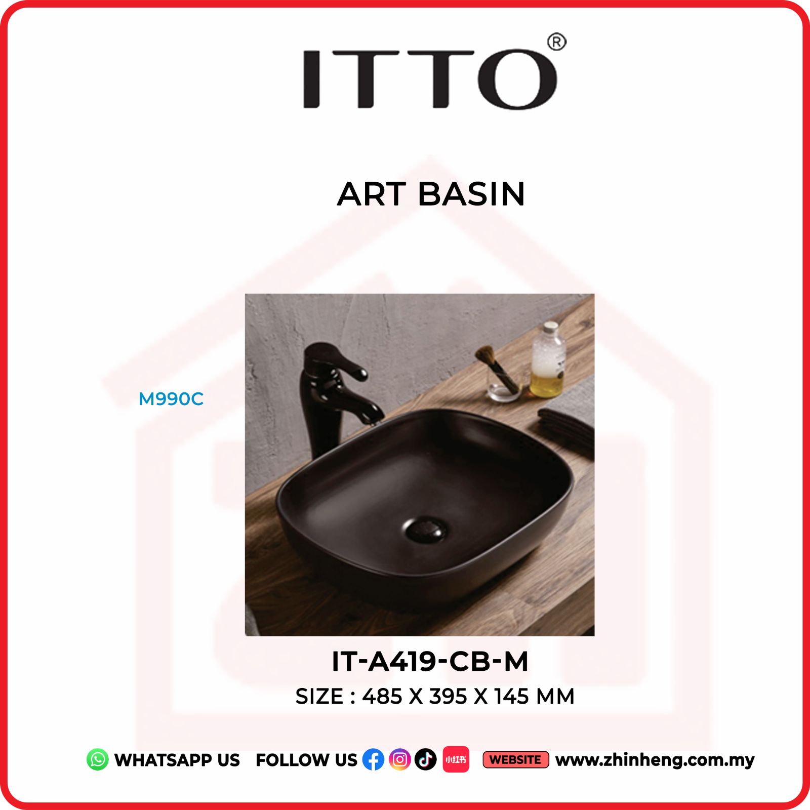 ITTO ART BASIN  IT-A419-CB-M