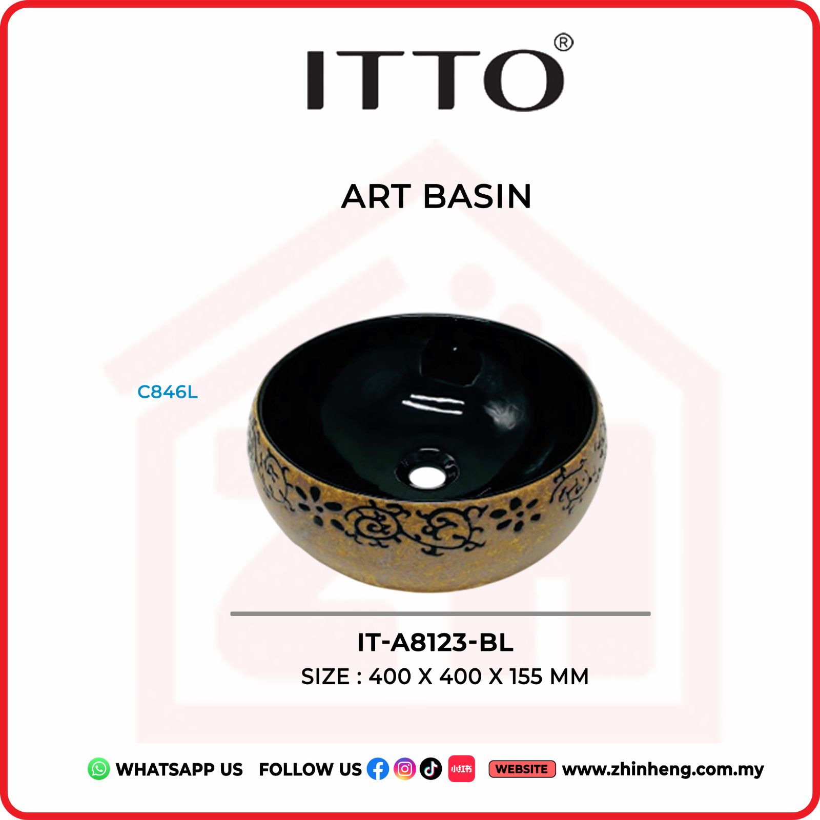 ITTO ART BASIN IT-A8123-BL