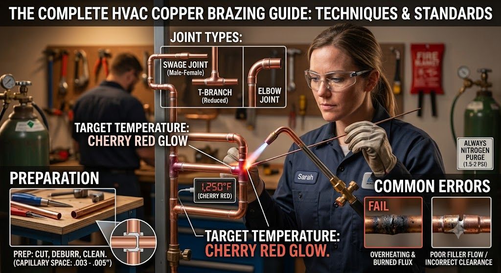 HVAC copper joint brazing guide