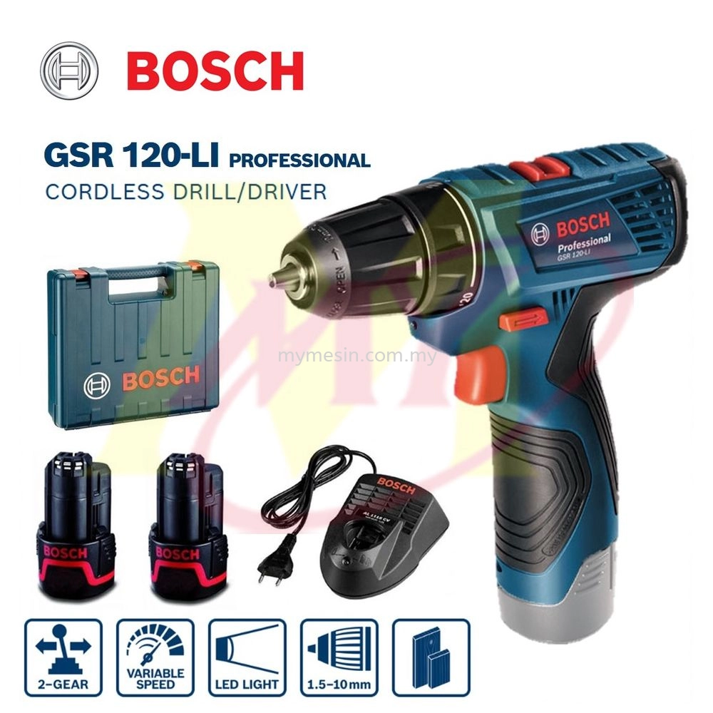 Bosch GSR 120- Li Cordless Drill / Cordless Driver [Code : 9070] Water &  Oil Pumps Walrus Selangor, Malaysia, Kuala Lumpur (KL), Shah Alam Supply,  Suppliers, Supplier, Distributor | Mymesin Machinery & Hardware Sdn Bhd