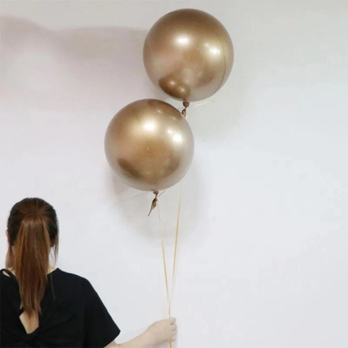 22inch Seamless Festive Chrome Bubble Balloon *Gold 1pack (B-22CBB-GO)