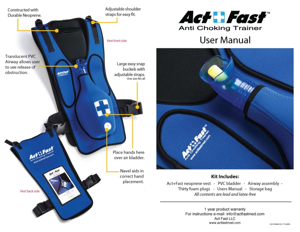 Best Value ActFast Anti Choking Trainer, CPR Training Aids Malaysia