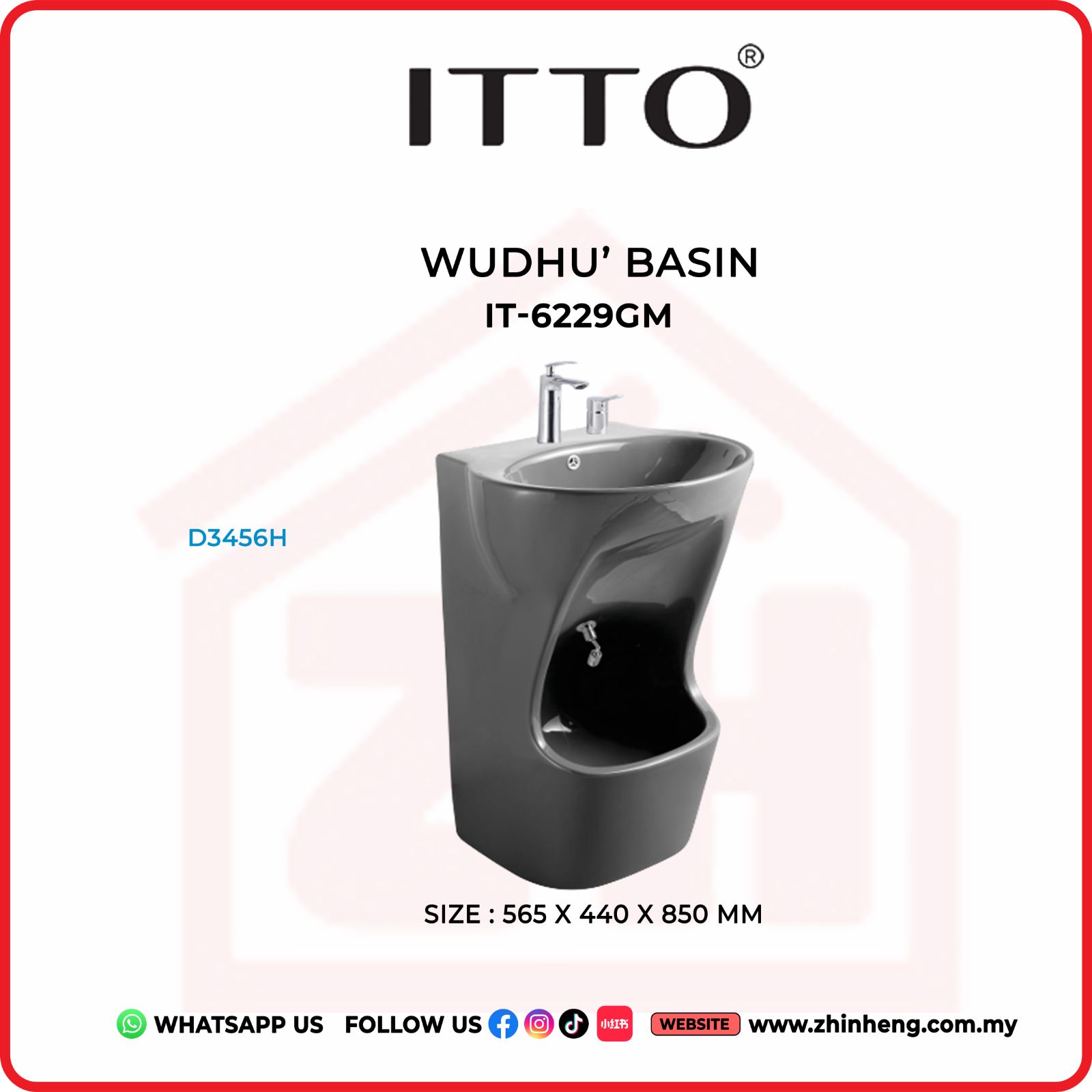 ITTO WUDHU BASIN  IT-6229GM