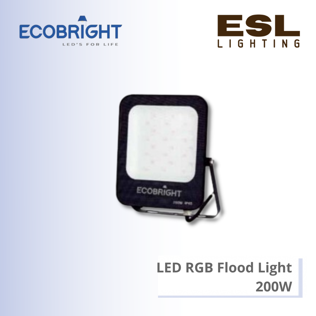 ECOBRIGHT LED RGB Flood Light 200W - EB-FL-08 200W [SIRIM] IP65