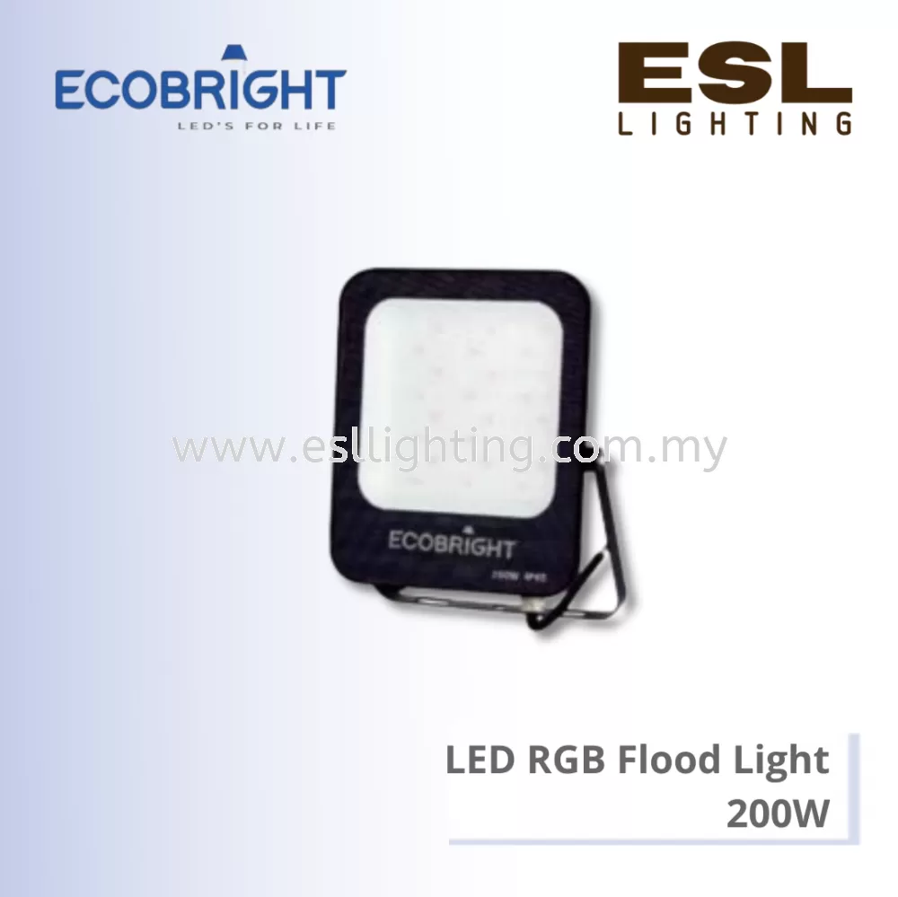ECOBRIGHT LED RGB Flood Light 200W - EB-FL-08 200W [SIRIM] IP65