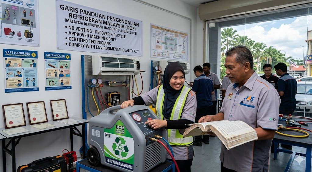 refrigerant handling guidelines Malaysia DOE