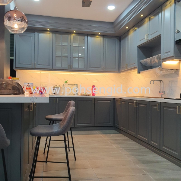 Nyatoh Spray Paint Kitchen Cabinet #Shang Garden #Sarimban #Seremban Kitchen Seremban, Negeri Sembilan (NS), Malaysia Renovation, Service, Interior Design, Supplier, Supply | Poh Seng Furniture & Interior Design