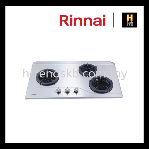 Rinnai 3-Inner Burner Built-in Gas Hob (Stainless Steel) RB-3SI-C-S