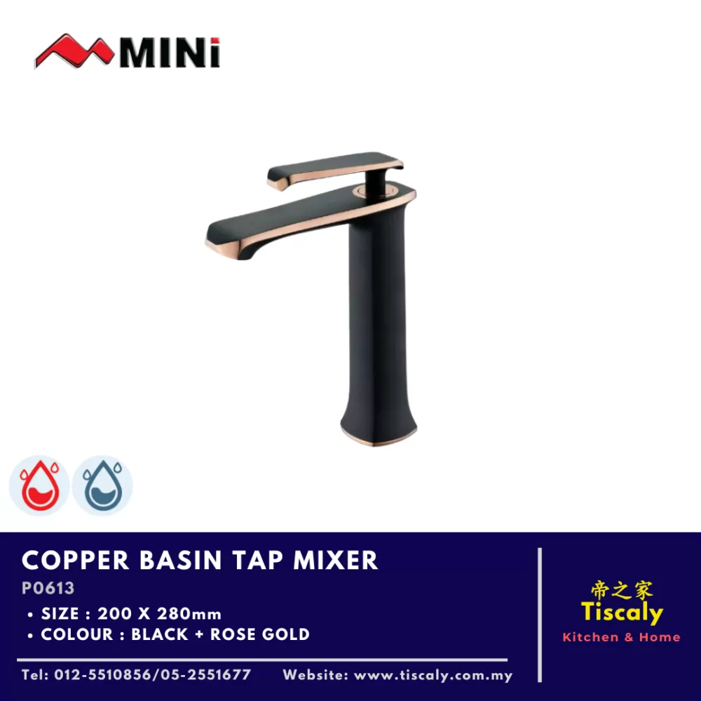 MINI COPPER BASIN TAP MIXER P0613