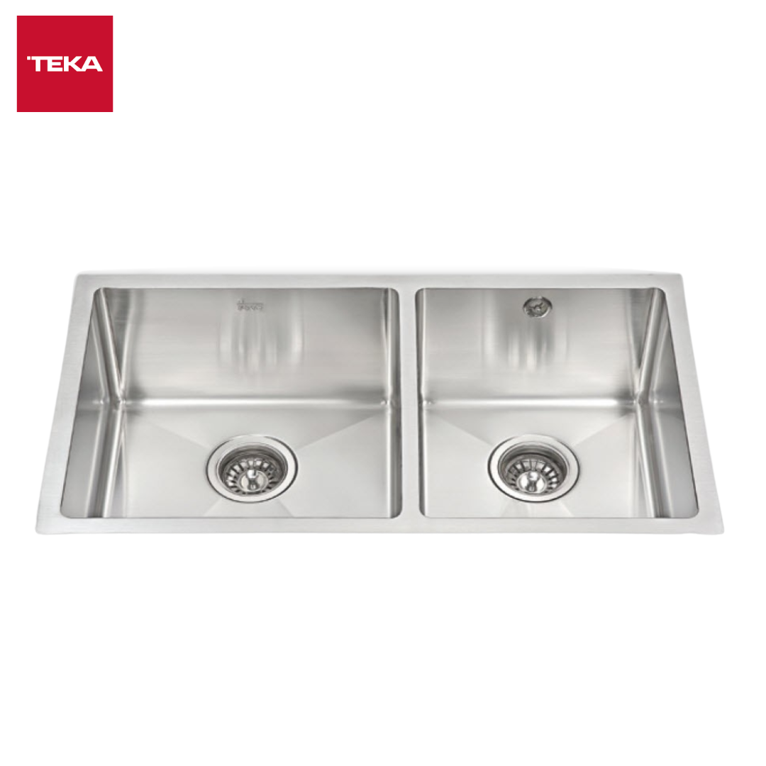 Teka 76cm Undermount Double Stainless Steel Sink ARQ 2B 760