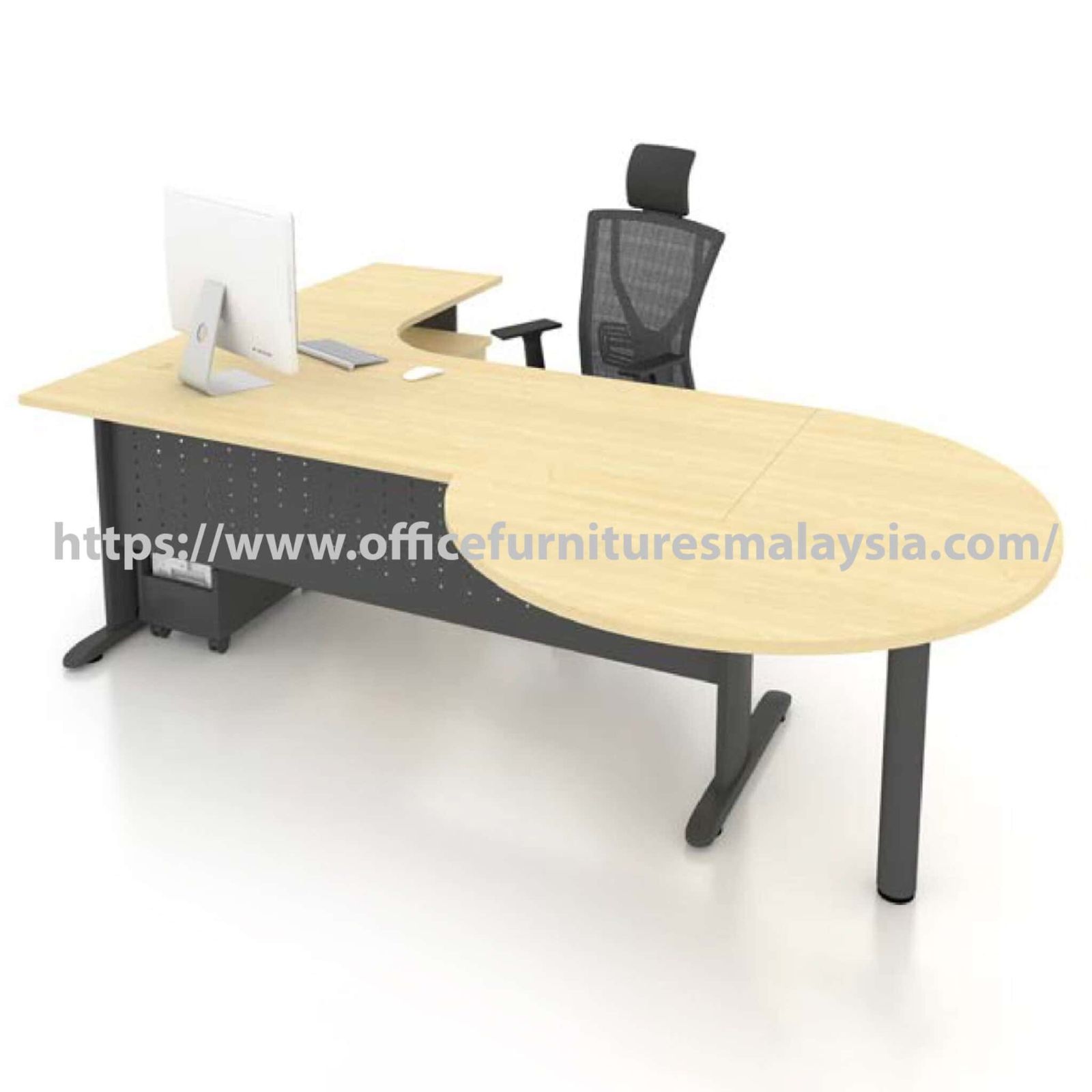 6.5ft x 5 ft Explicit Modern Design L-Shaped Manager Desk OFFXBA1915