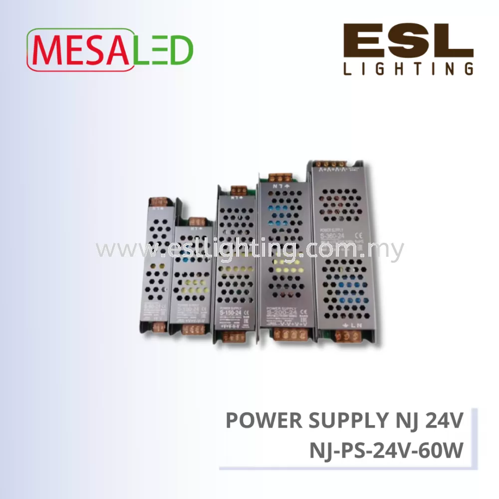MESALED POWER SUPPLY NJ 24V 60W - NJ-PS-24V-60W