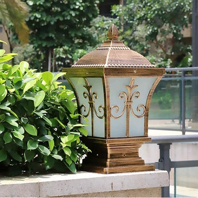 RETRO VINTAGE PILLAR LIGHT OUTDOOR GATE LAMP  - 10886/S