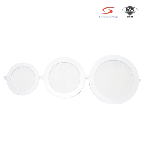 Perkunas Round Recessed Panel Light / Downlight