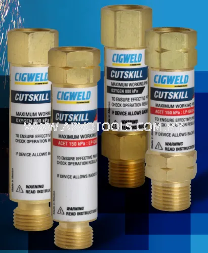 CIGWELD - CUTSKILL FLASHBACK ARRESTOR (FOR OXYGEN AND ACETYLENE GAS)