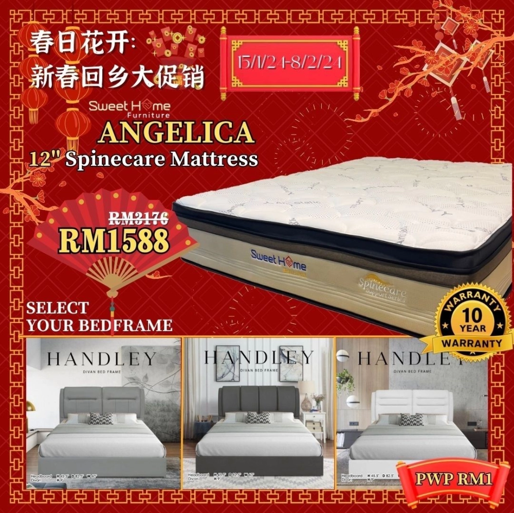 Sweet Home Angel Mattress + Bedframe Set