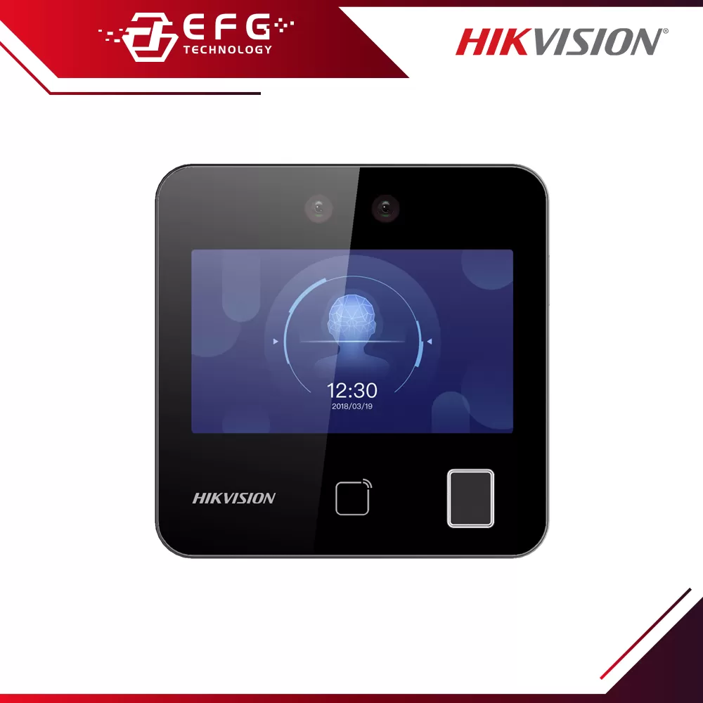 DS-K1T343EFX Face Recognition + Fingerprint Terminal with Time Attendance