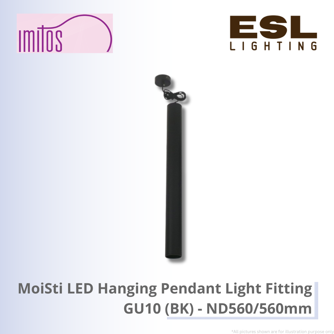 IMITOS MoiSti LED Hanging Pendant Light Fitting GU10 (BK) - ND560/560mm