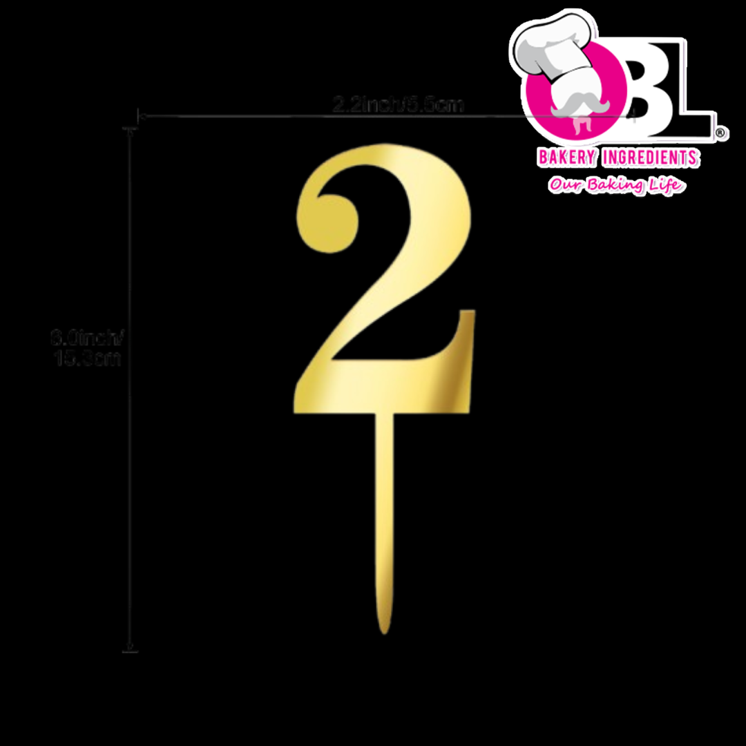 109386 ACRYLIC TOPPER NUMBER 2