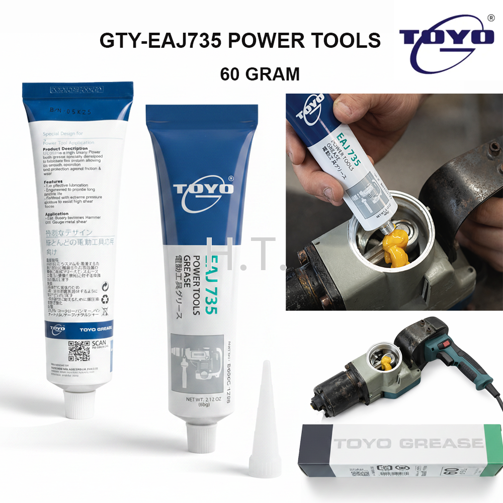 TOYO GTY-EAJ735 POWER TOOLS GREASE 60G | HIGH PERFORMANCE LUBRICANT FOR POWER TOOLS | HEAVY DUTY GREASE