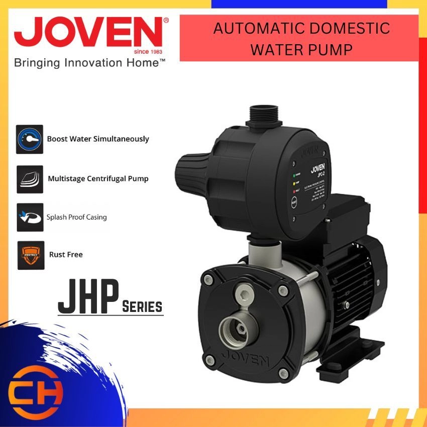 JOVEN JHP SERIES  JHP2-30/ JHP3-40/ JHP4-40/ JHP4-50/ JHP4-60  STAINLESS STEEL AUTOMATIC DOMESTIC WATER PUMP 