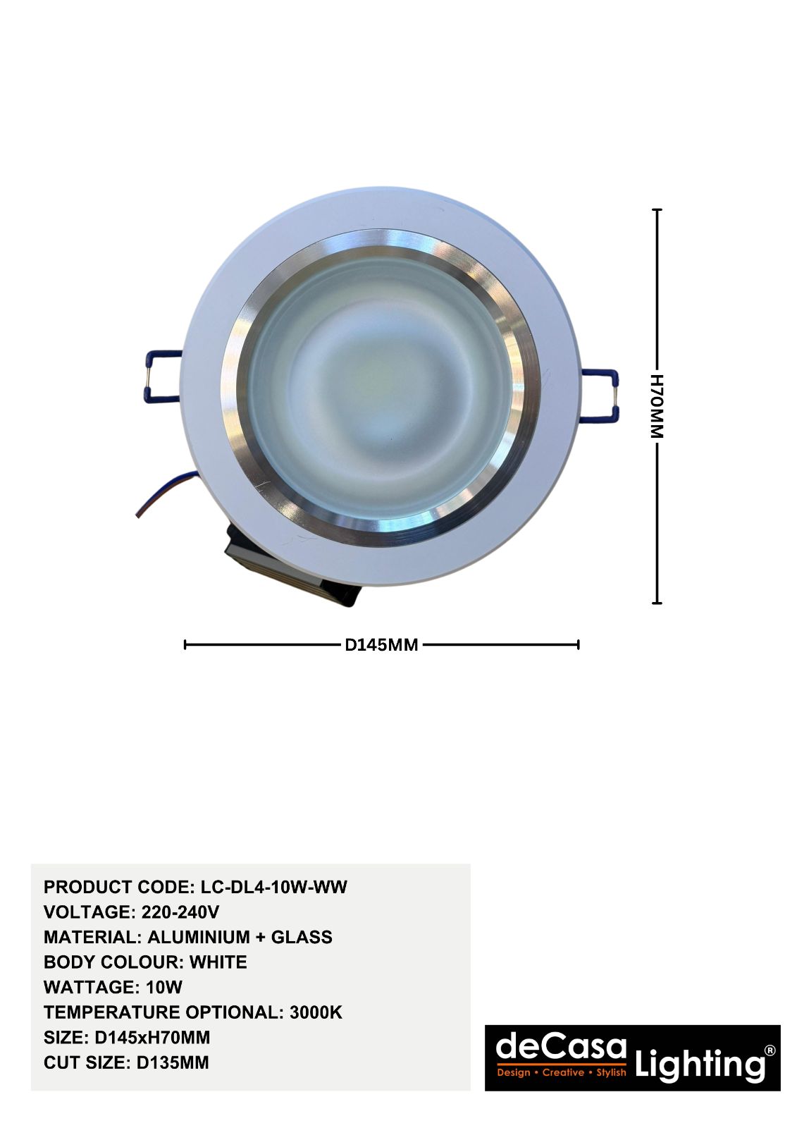 RECESSED DOWNLIGHT(LC-DL4-10W-WW)