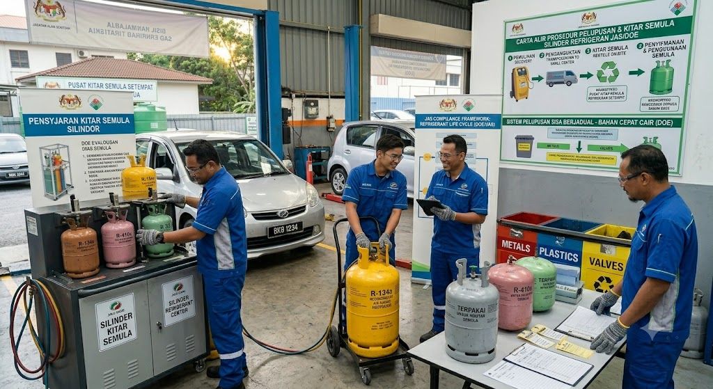 refrigerant cylinder recycling procedures Malaysia