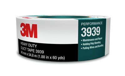3M™ Heavy Duty Duct Tape 3939 Silver , 2inch x 60Yd